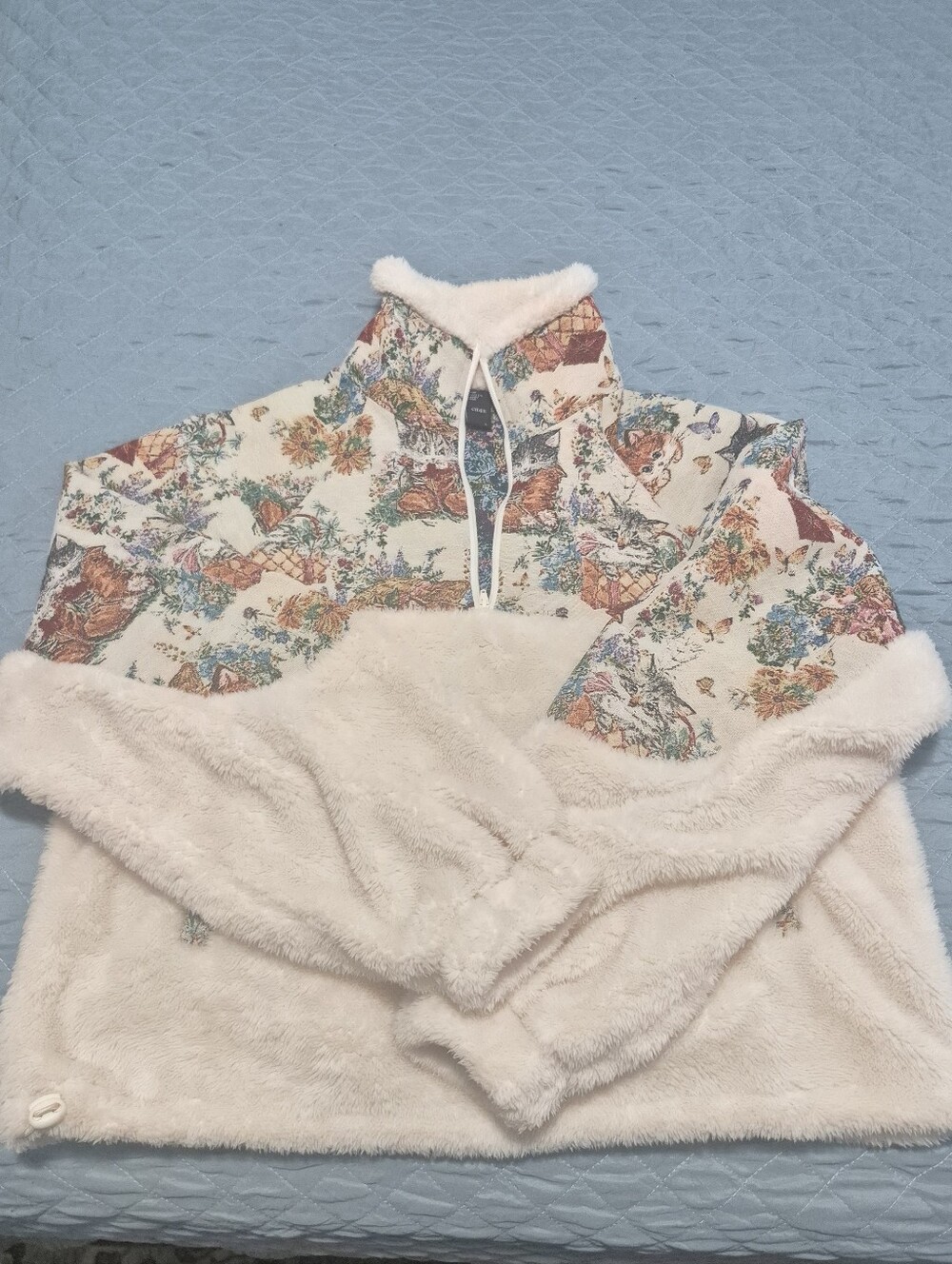 Cider Cat Sherpa Cowl Pullover